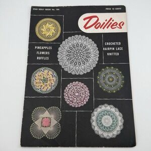 Vintage 1953 Issue of Doilies Magazine Star Doily Book No. 104 Knit Crochet Lace
